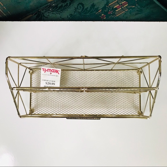 Metal Desk Letter Organizer With Name Slot - 9.75”x4” - Picture 5 of 8